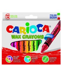 Carioca Wax Maxı Yıkanabilir Pastel Boya Kalemi 12’Li